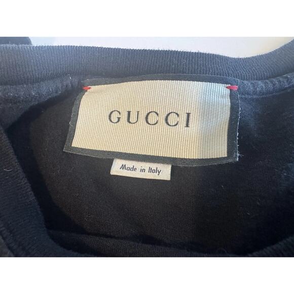 Gucci Shirt Women’s Black Size M, SMALL DEFECT: READ description, SEE PHOTOS - Picture 5 of 13